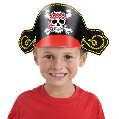 Paper Cardboard Pirate Hat - Set of 12