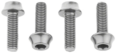 Wolf Tooth Water Bottle Cage Bolts - Set of 4 Aluminum Silver