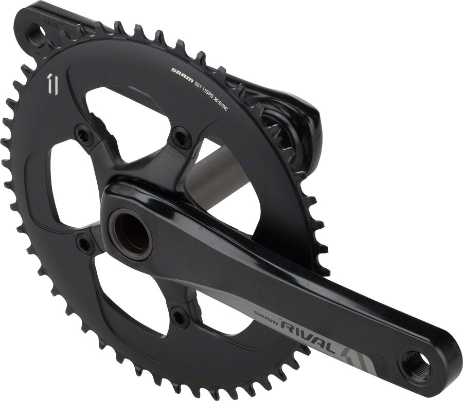 SRAM Rival 1 Crankset - 172.5mm GXP Spindle Interface Black