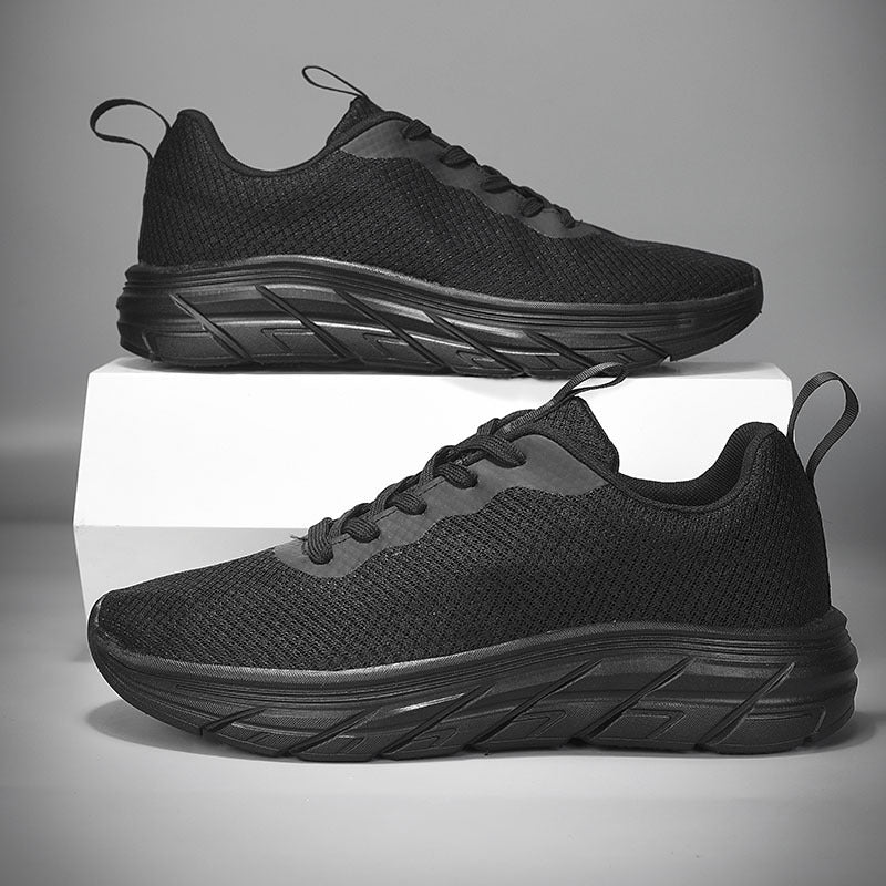 Men's Breathable Platform Sneakers for Travel and Sports