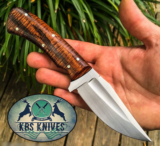 Elite Hunter's O1 Tool Steel Fixed Blade Knife – Exquisite Burl Rosewood Handle - Korvel