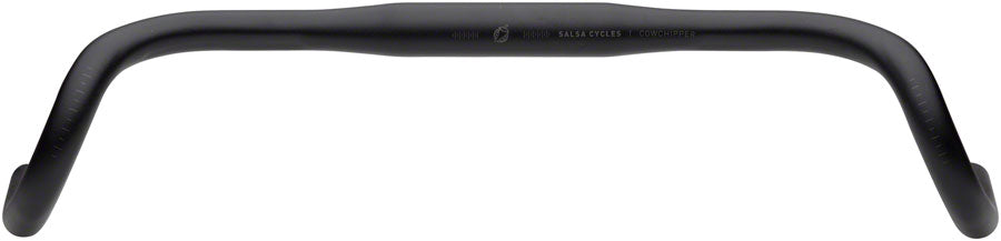 Salsa Cowchipper Drop Handlebar - 31.8mm Clamp, 50cm Width, Aluminium Noir