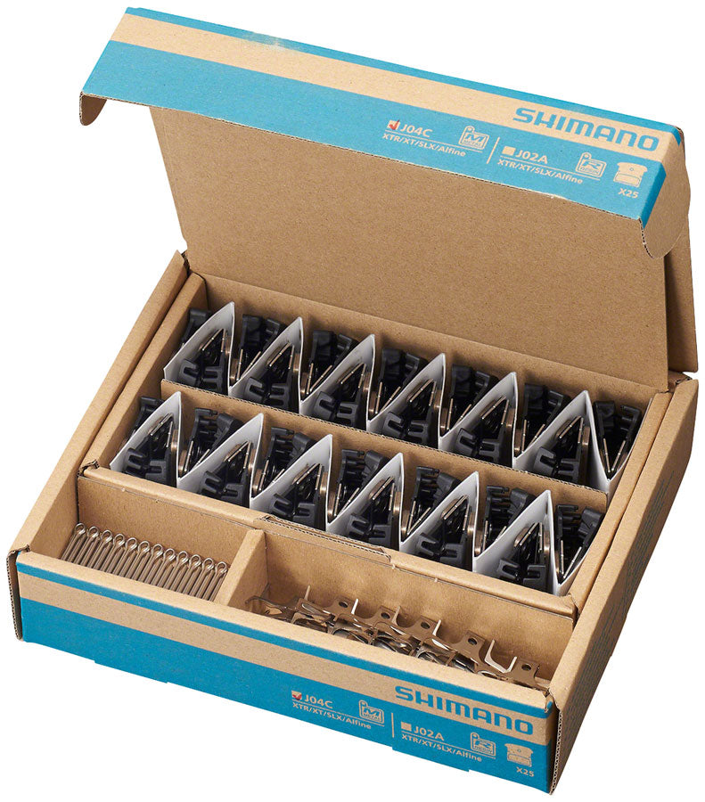 Plaquettes de frein à disque Shimano J04C-MF - Composition métallique, 25 paires