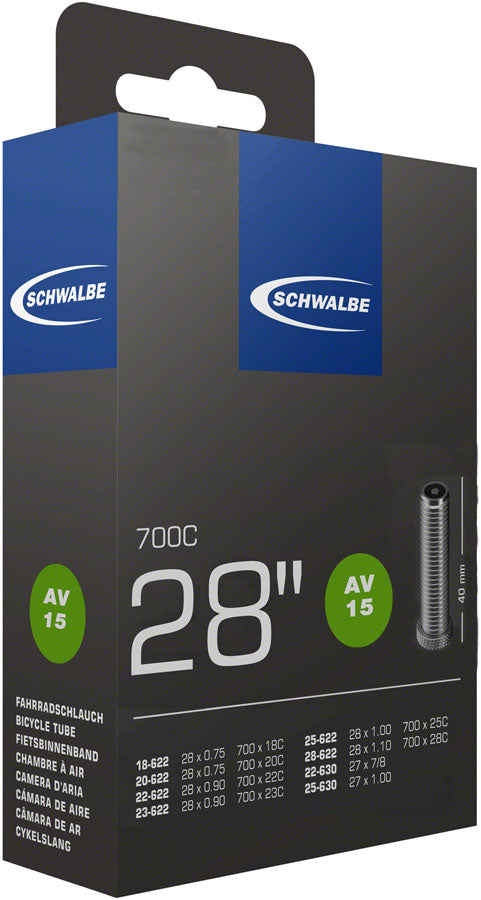 Tubo Estándar Schwalbe - 700 x 18 - Válvula Schrader de 28 mm