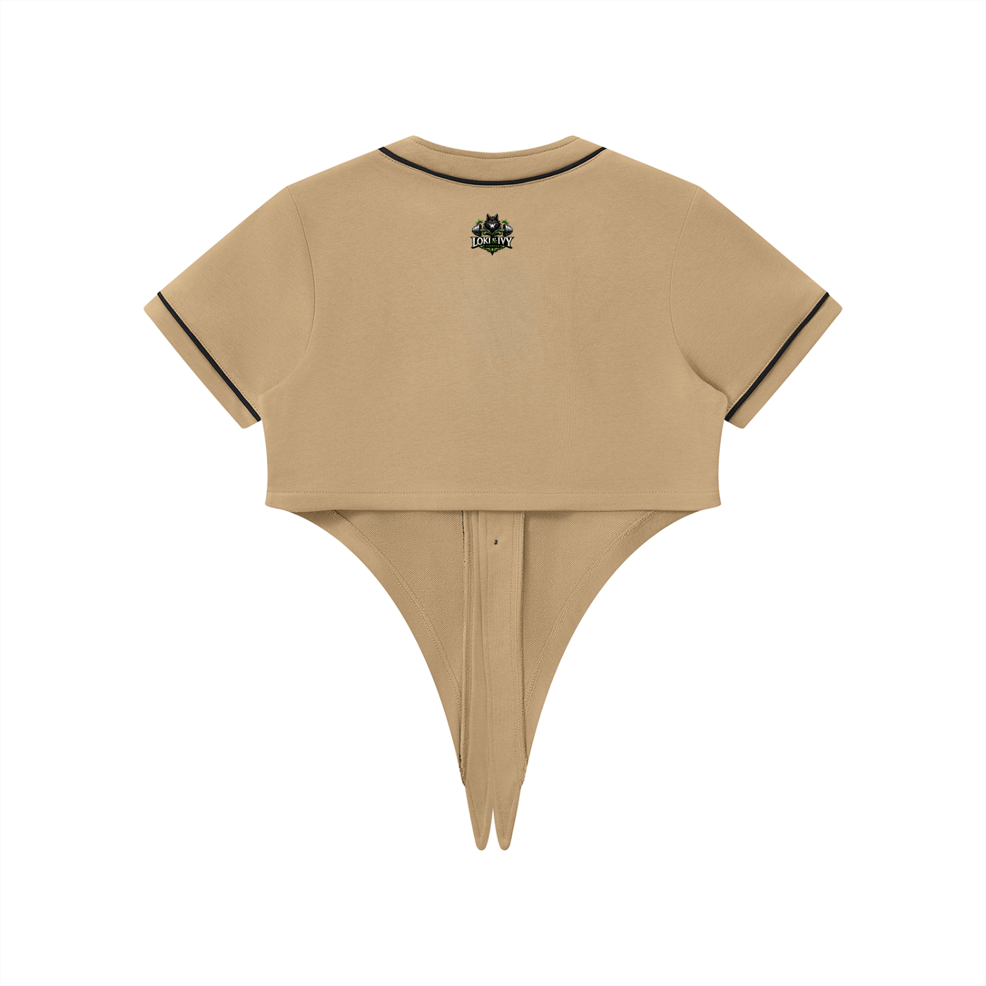 Jersey de béisbol con ribete para mujer Loki & Ivy