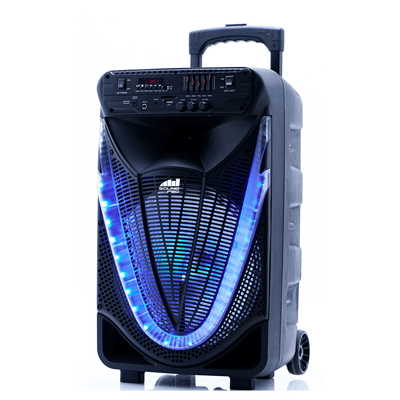 Altavoz portátil Bluetooth Naxa de 12" con luz disco