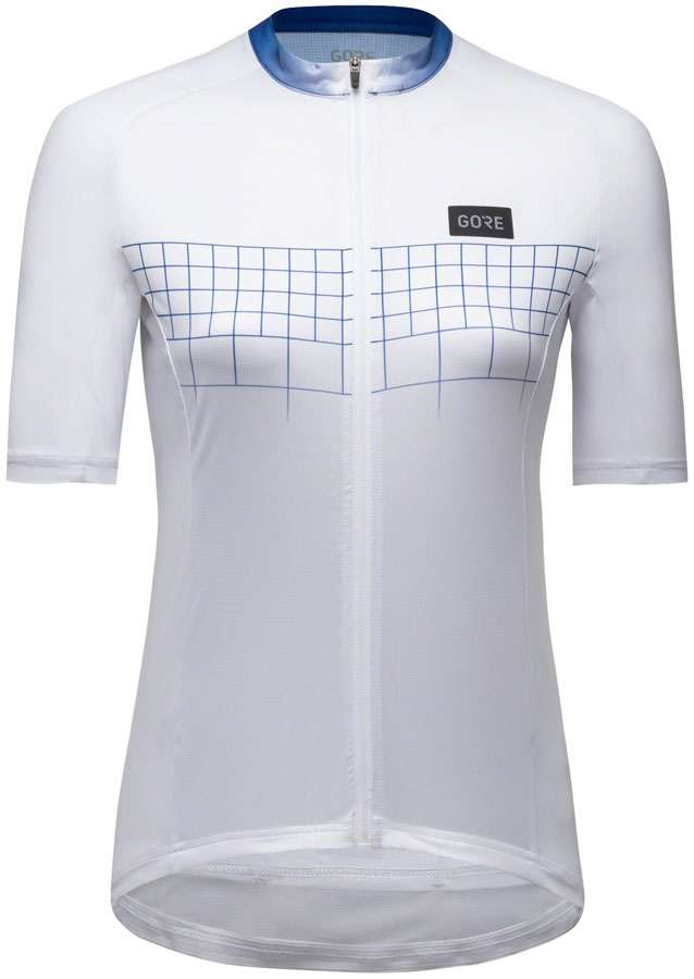 Gorewear Grid Fade Jersey 2.0 - Women's Large, White/Blue