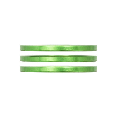 Industry Nine iRiX Headset Spacer - 2.5mm Aluminum in Lime (3pcs)