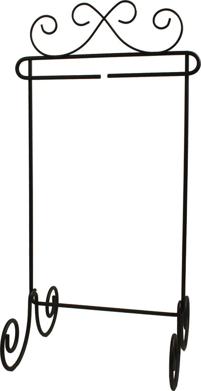 6in x 12in Silver Scroll Single Stand