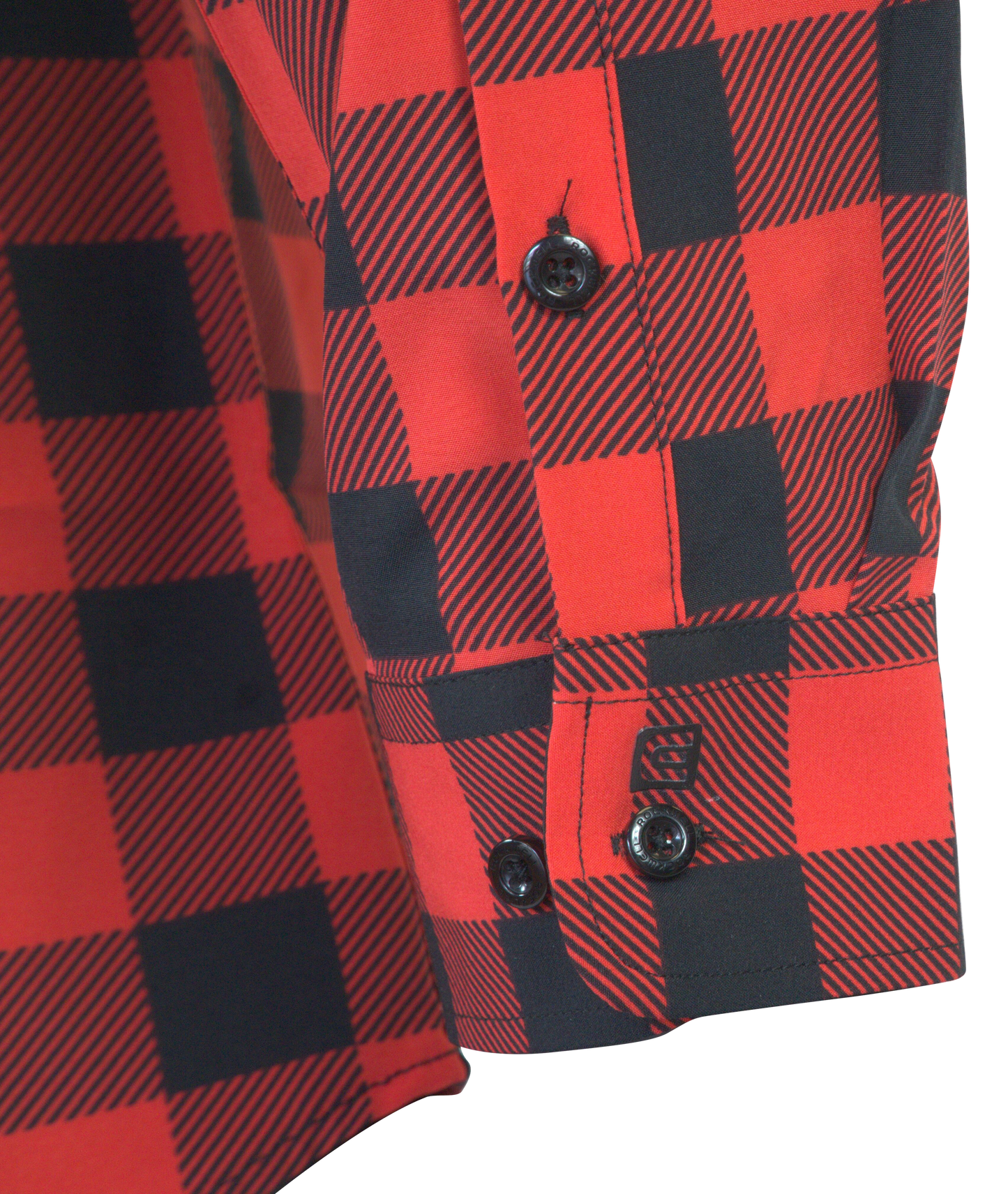 Titan Performance Long Sleeve Shirt - Black/Red Plaid - Korvel