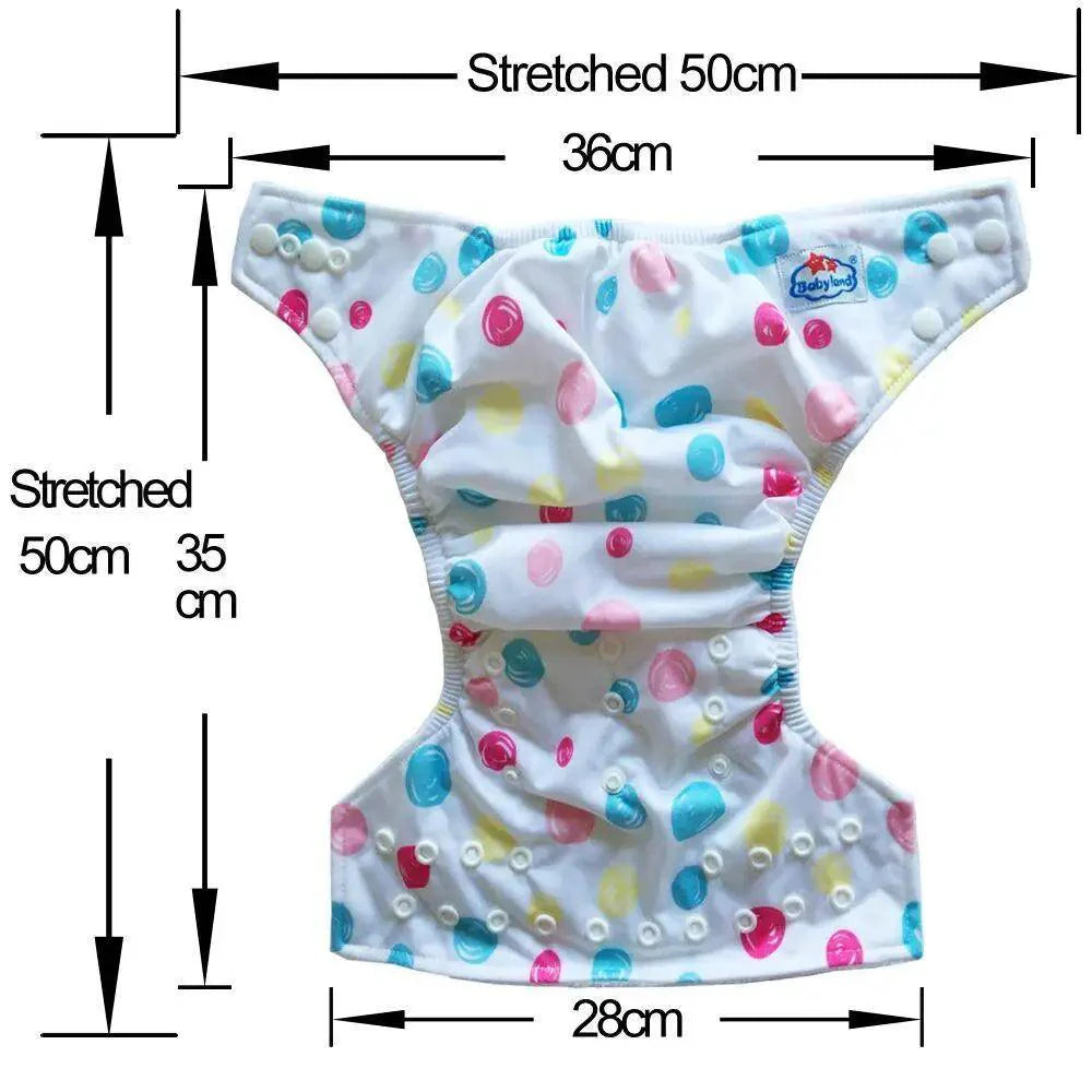 6-Pack Premium Baby Cloth Diapers with Microfleece Lining