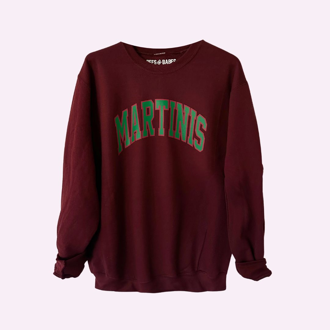 MARTINIS Sweatshirt with Customizable Cuff