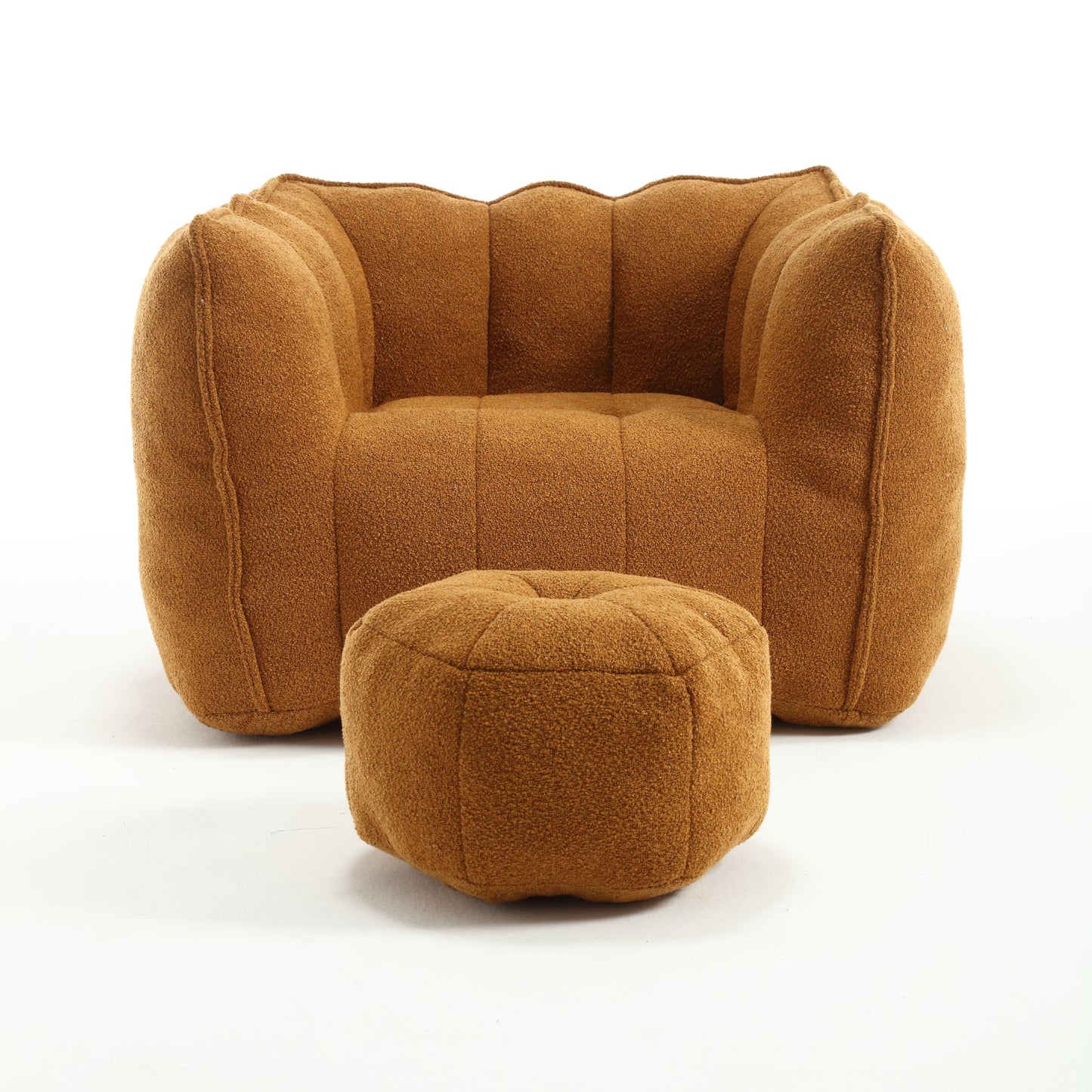 Fauteuil en Bean Bag Doux Premium avec Mousse Haute Résilience pour le Confort