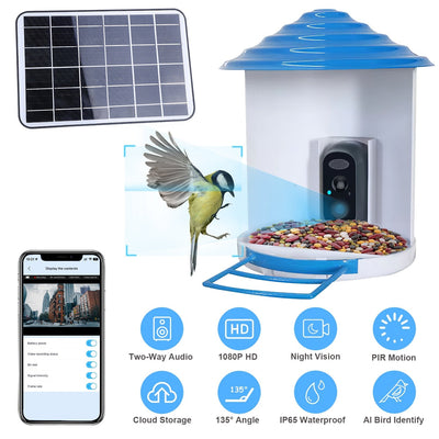 GBruno Smart Bird Feeder with HD Camera