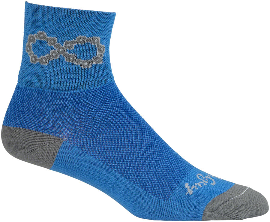 Chaussettes SockGuy Classic Infinite - 3" Bleu Petit/Moyen
