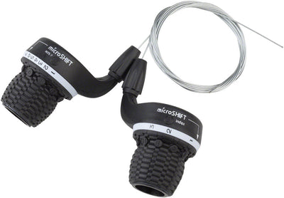Juego de Cambiadores de Giro microSHIFT MS25-7 - Compatible con Shimano de 7 Velocidades