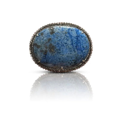 S. Carter Designs Small Lapis Belt Buckle