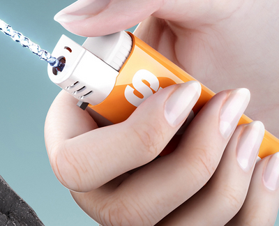 Lighter water gun creative prank toy funny design spray mini water gun - Korvel