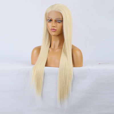 Natural Realistic Long Straight Wig - High Temperature Fiber