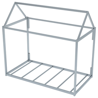 Metal House Shape Platform Bed - Twin Size