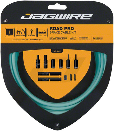 Jagwire Pro Brake Cable Kit for Road Bikes - Bianchi Celeste