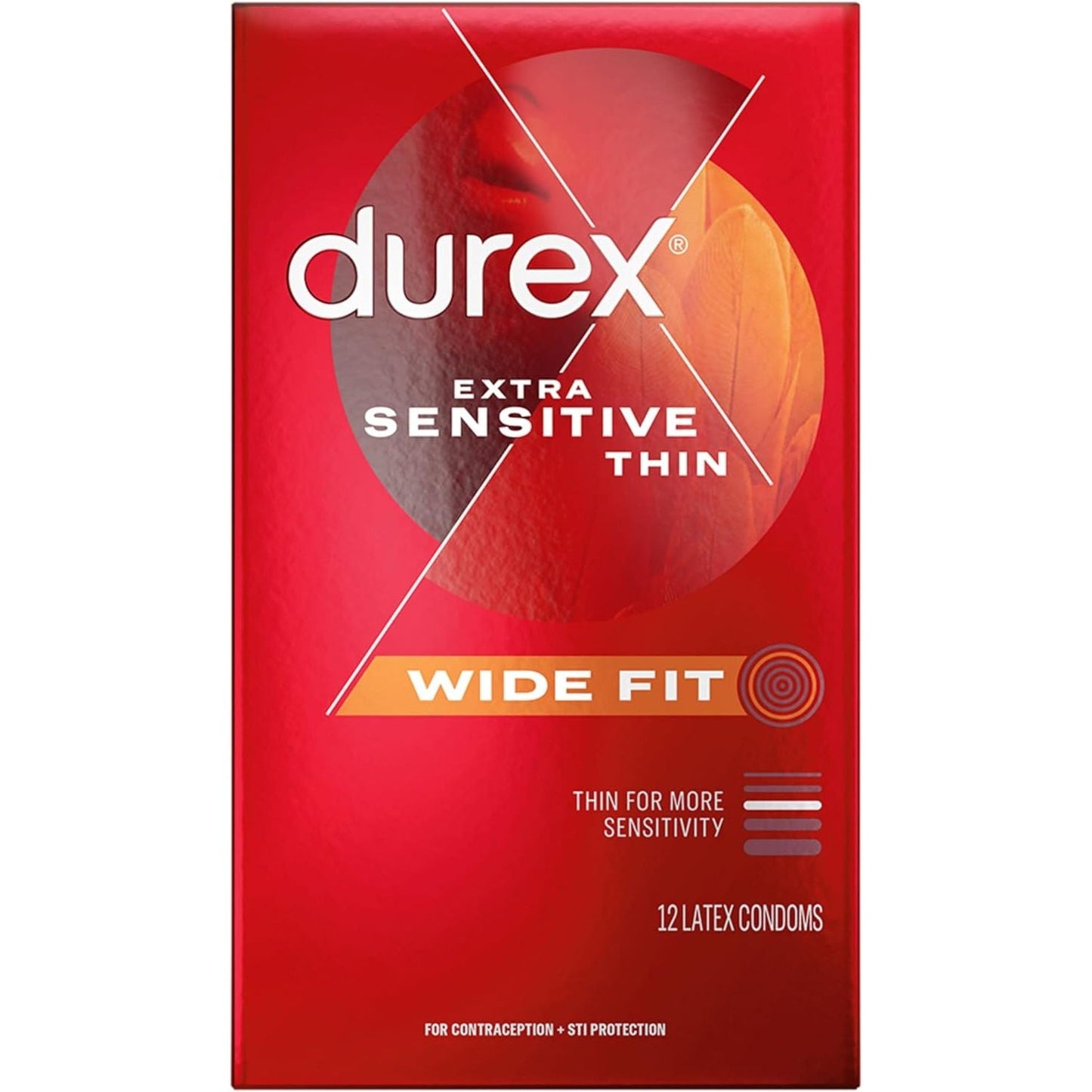 Préservatifs en latex extra sensibles Durex - 12 pièces