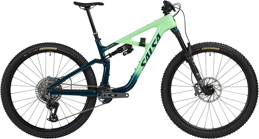 Bicicleta Salsa BLKthorn 125 C GX AXS Transmission - 29" Carbon Slate / Citrus Mediana