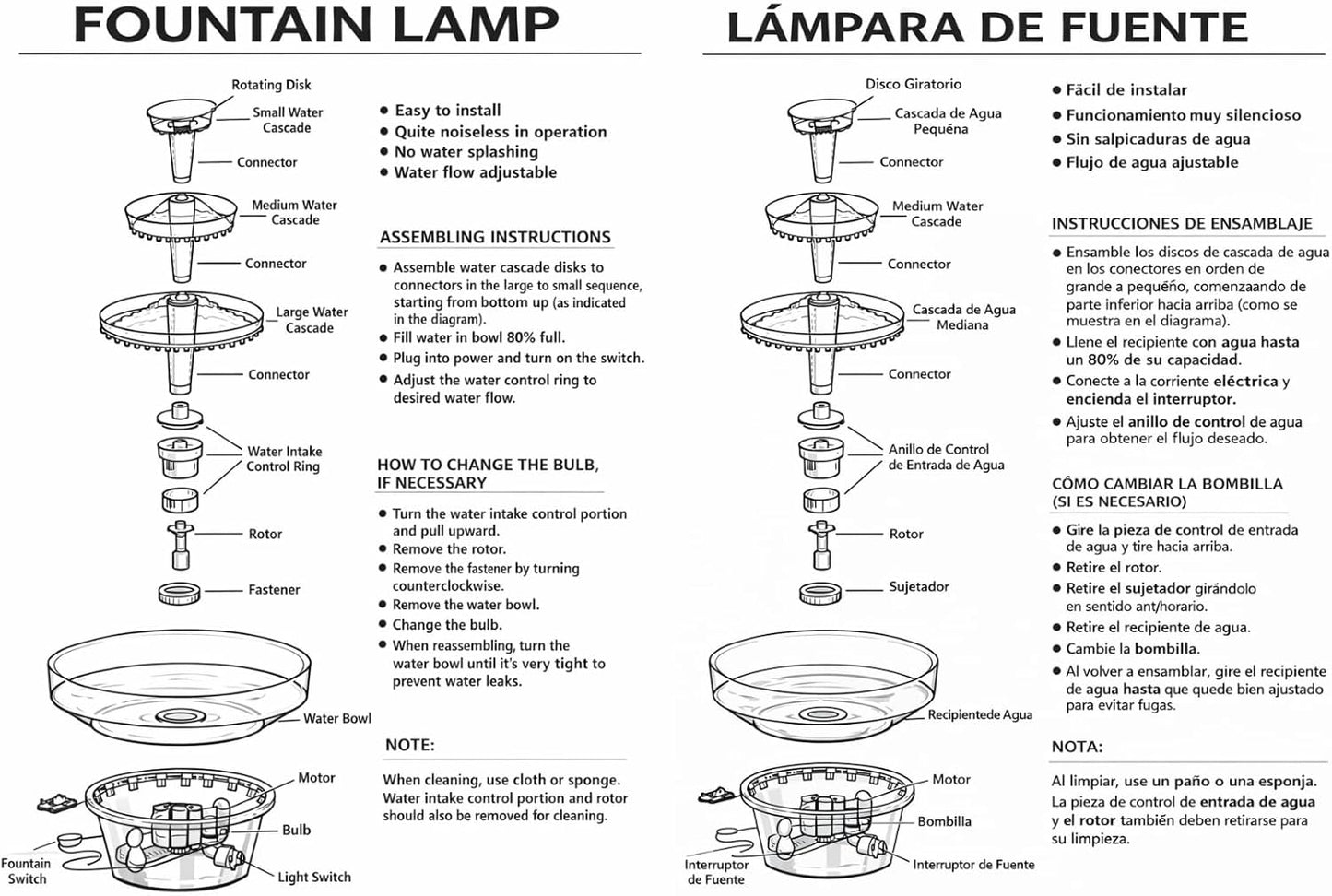 Fuente de Agua Elegante de 12.5" para Pasteles