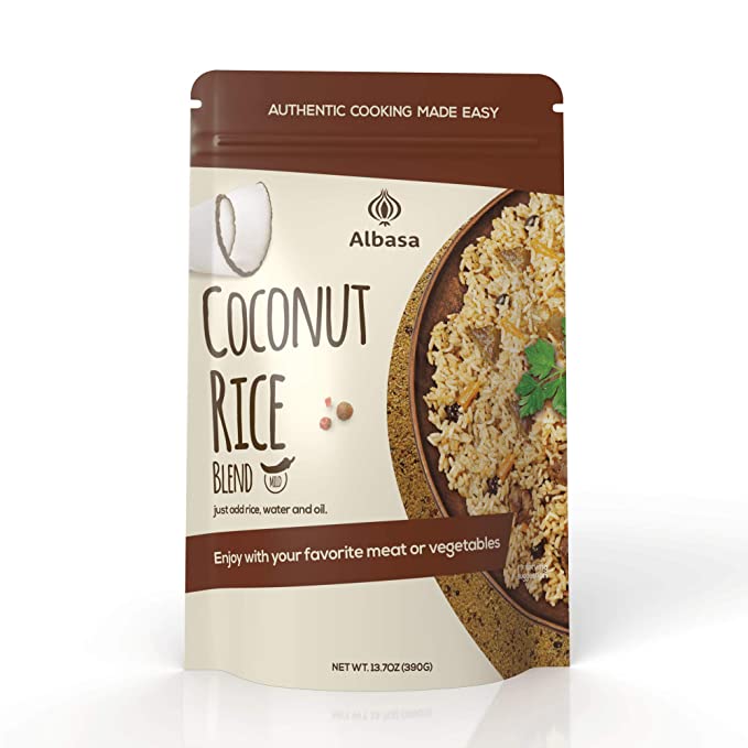 Albasa Coconut Rice Blend – Fragrant Coconut Milk Seasoning Mix - Korvel