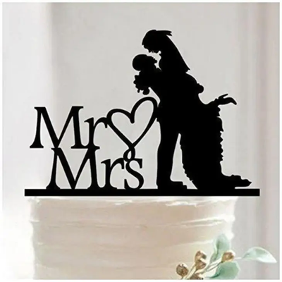 Cake Topper - Mr & Mrs Party - Korvel
