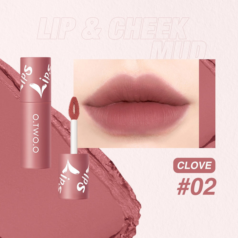 O.TWO.O Lip Clay Matte Dual-Use Lipstick & Blusher