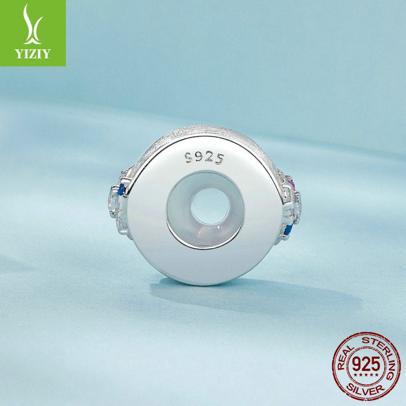 Bracelet DIY en silicone étoilé Yinziyun avec perles en argent S925