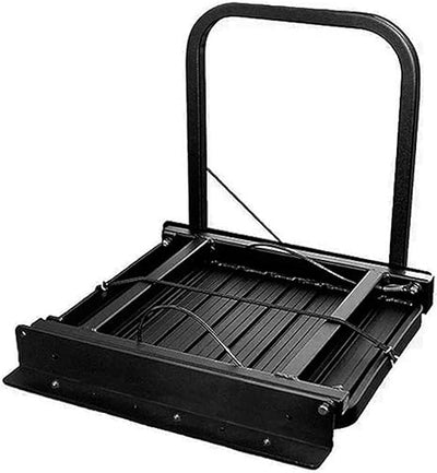 Heavy-Duty Folding Tailgate Step & Seat Platform for Trucks - 300 lbs Capacity - Durable Black Finish - Korvel