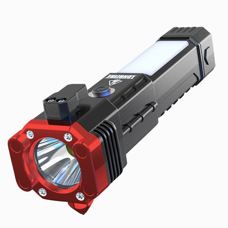Martillo de Seguridad Multifuncional con Linterna para Uso de Emergencia