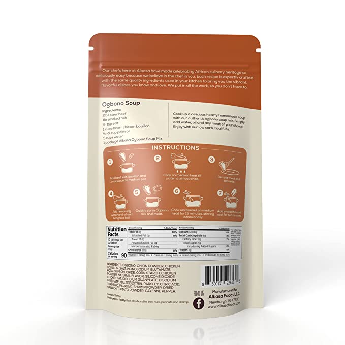 Albasa Ogbono Soup Mix – Authentic Nigerian Draw Soup - Korvel
