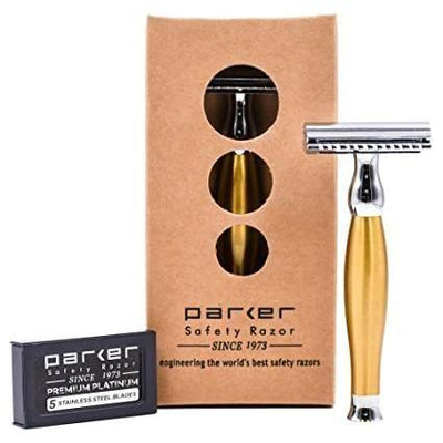 Parker 48R Matte Gold Double Edge Safety Razor