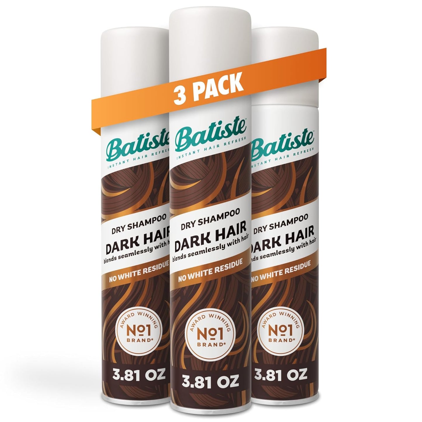 Batiste Dark Dry Shampoo - 3 Pack for Brunettes