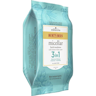 Burt's Bees 3-in-1 Micellar Cleansing Towelettes - 30 Count