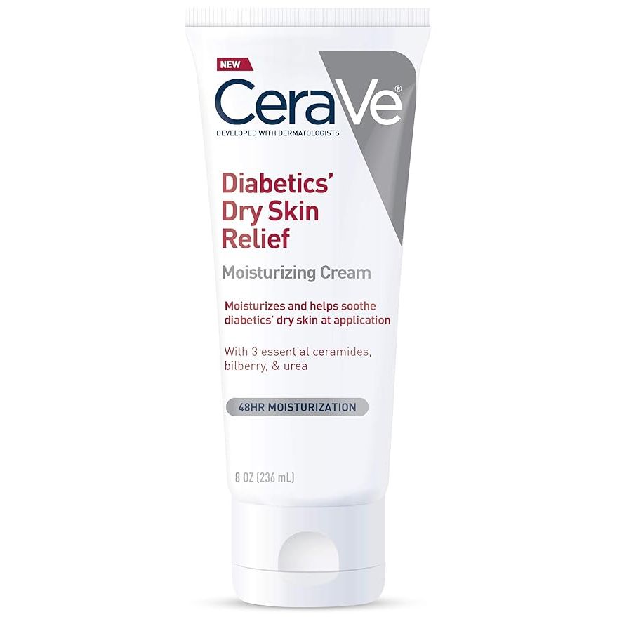 Crème hydratante CeraVe pour le soulagement de la peau sèche des diabétiques 8 oz