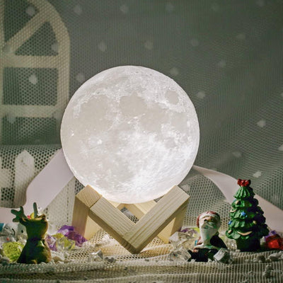 3D Printed Moon Lamp - Touch Control Night Light