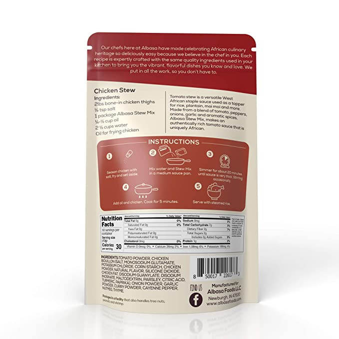 Albasa Tomato Stew Mix – Authentic West African Sauce - Korvel