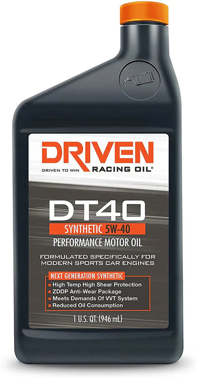 Driven Racing Oil DT40 5W-40 Synthetic Motor Oil - 1 Quart