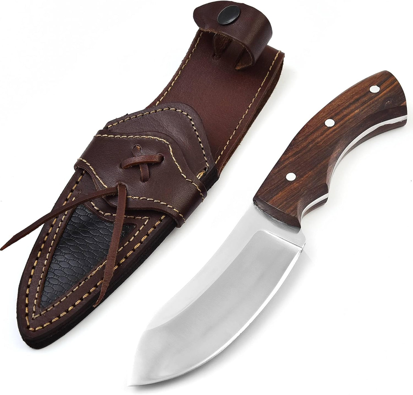 TimberStrike Tactical Survival Knife – 9-Inch O1 Steel Blade with Elegant Walnut Handle - Korvel