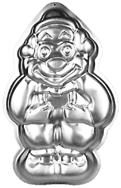 Clown-Shaped Baking Pan - Small Aluminum