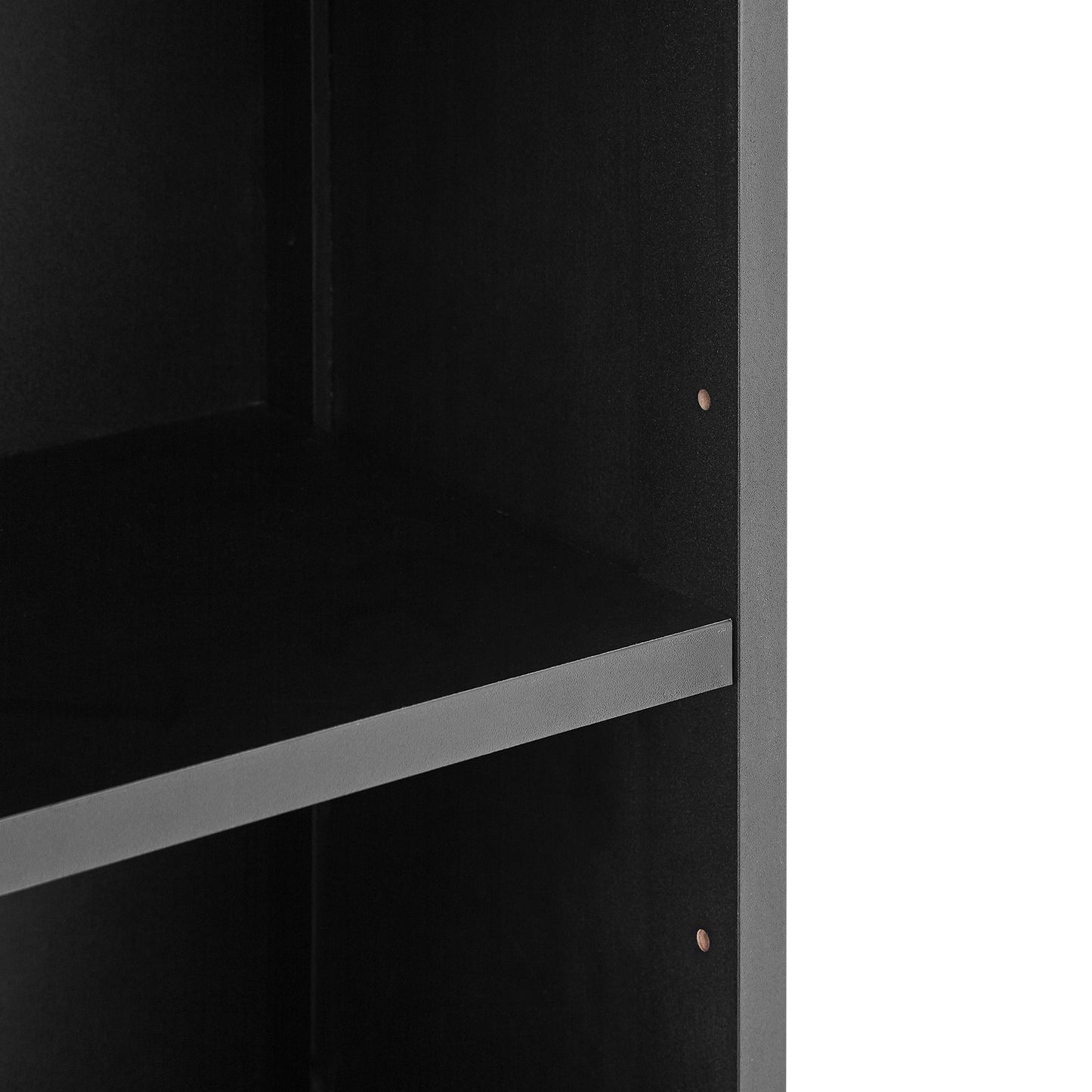 Armoire de Salle de Bain Élégante et Haute avec Étagère Réglable - Noir