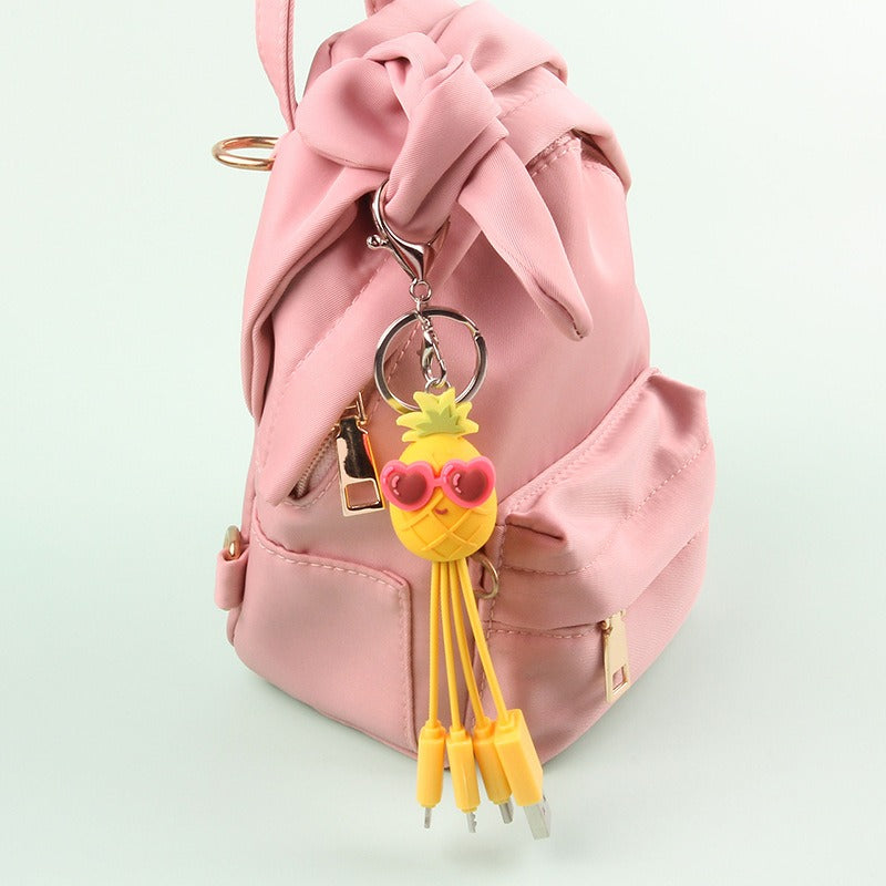 Quirky Peach Blossom Eye USB Charging Cable