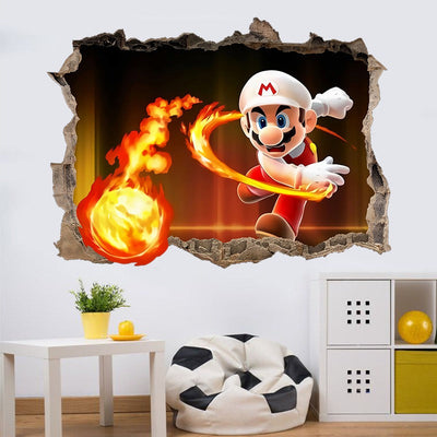 3D Wall Piercing Mary Full Staff Wall Stickers Living Room Bedroom Kindergarten Decoration Background Wall - Korvel