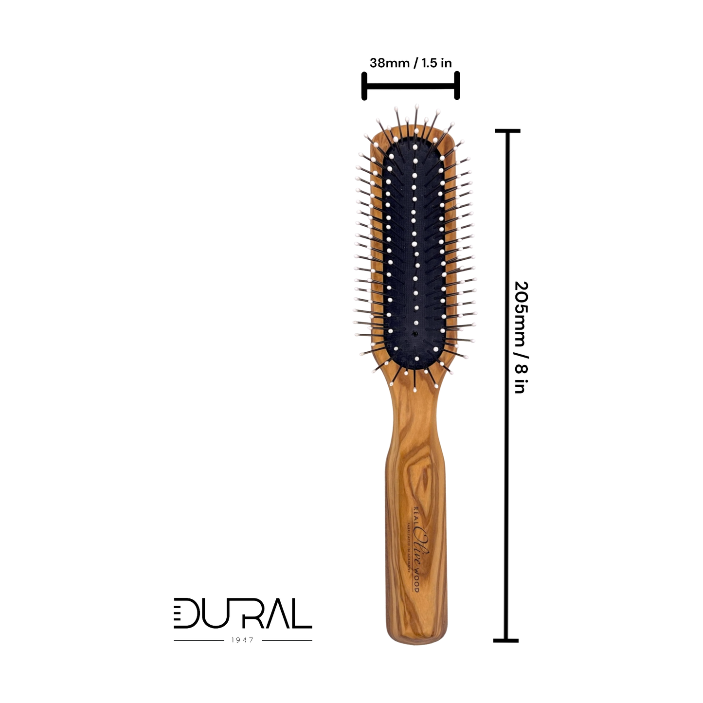 Cepillo de Almohadilla de Caucho de Madera Dural con Pines de Acero