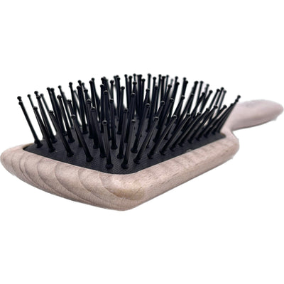 Cepillo de Paddle de Madera Dural - Pequeño de Madera de Haya con Púas Plásticas Suaves