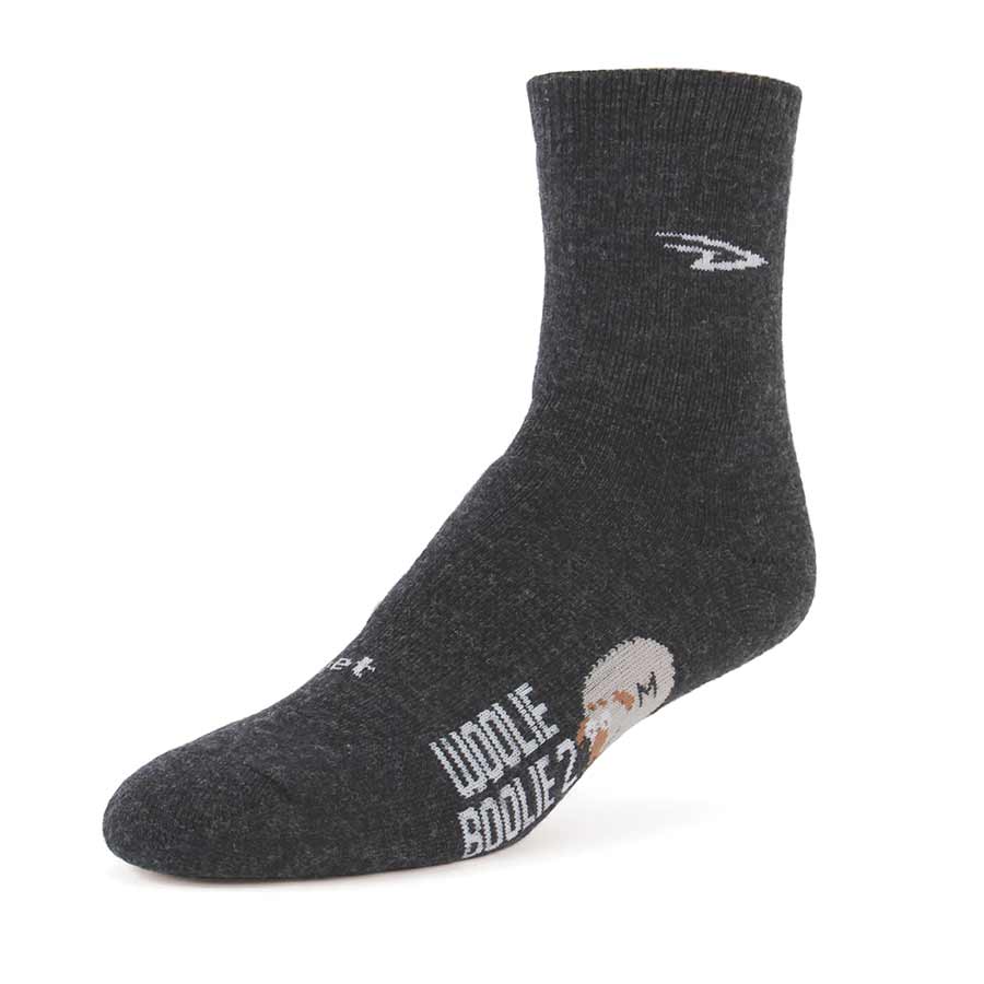 Calcetines Deportivos DeFeet Woolie Boolie 4'' Carbón - Talla S